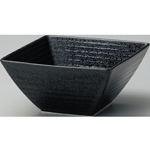 鉢 正角鉢16cm黒耀 6-65-7 幅165mm×奥行165mm×高さ80mm 10個入/業務用/新品 /テンポス/小物送料対象商品