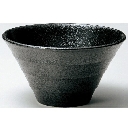 ボール Linea Black 深ボール19cm黒耀 6-40-7 高さ102mm×直径:186 10個入/業務用/新品 /テンポス/小物送料対象商品