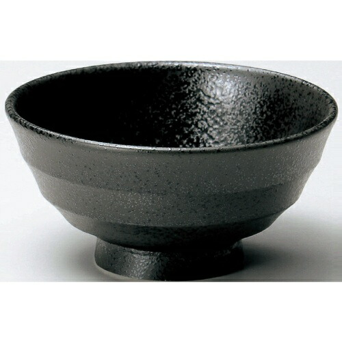 飯椀 Linea Black 飯碗黒耀 6-40-17 高さ64mm×直径:115 10個入/業務用/新品/テンポス/小物送料対象商品