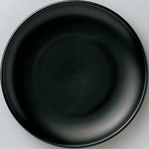 【アジアン 25糎 皿 黒つや消し】【一皿】 【10枚入】 /お役目用/新品【労働者階級用】 /テンポス/小物貨物輸送客体商いもの