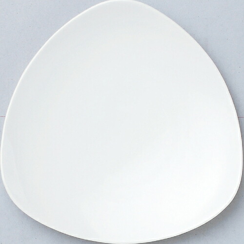 【三角形 24糎 お皿】【一皿】 【Triangle White】 【10枚入】 /御役目用/新品/小物貨物輸送客体商いもの 皿・プレート-キッチン用品・食器・調理器具