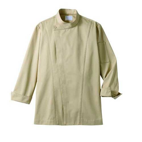 まかない方厚地の外套 兼用 長袖 6-1015 (ベージュ) 4L～9L/御役目用/新品/小物貨物輸送客体商いもの