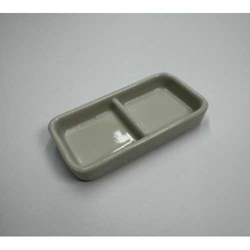 白釉 二品仕切皿 10個セット/業務用/新品/小物送料対象商品