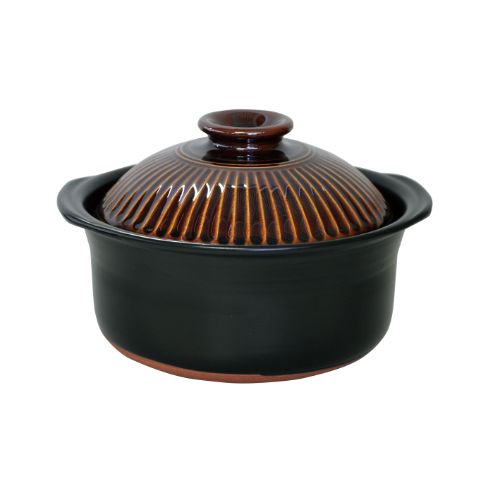 菊花ごはん鍋飴釉 5合炊/M1103/プロ用/新品/小物送料対象商品