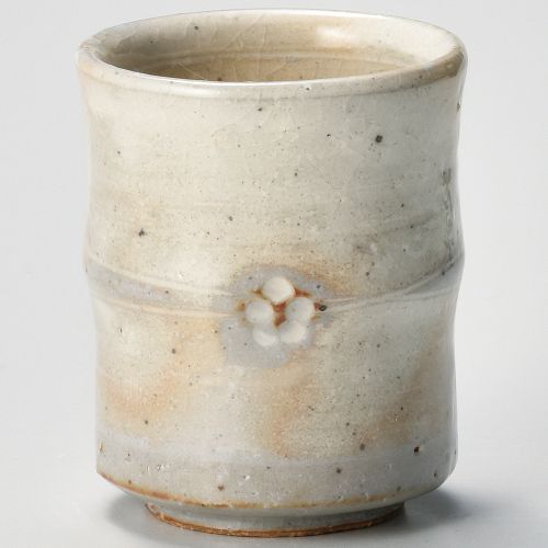 手造り粉引華紋(土物)長湯呑 φ7×8.5cm(185cc) 378-138 (5個入) 359-189/業務用/新品/小物送料対象商品