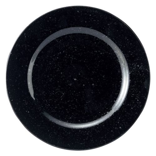 黒御影リム19cm皿 19×2.3cm 565-548 (10個入) 525-049/業務用/新品/小物送料対象商品