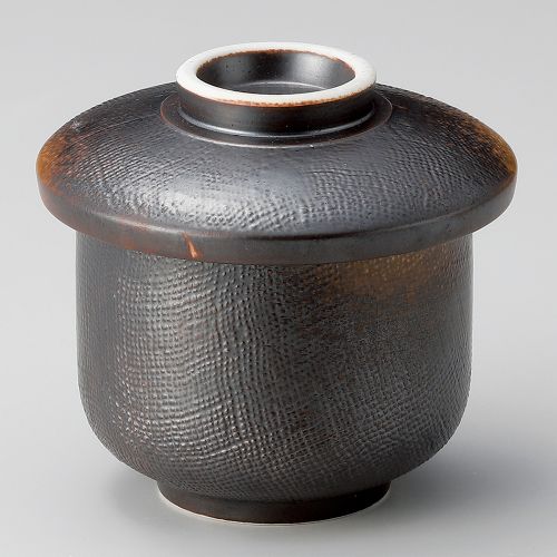 焼締むし碗(大) φ8.3×8.9cm 112-238 (5個入) 405-169/業務用/新品/小物送料対象商品