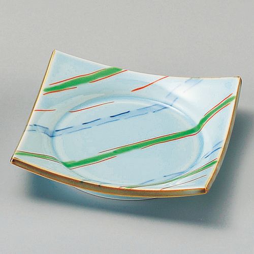 流し十草四方皿 11.4×11.4×2.3cm 100-198 (5個入) 100-139/業務用/新品/小物送料対象商品