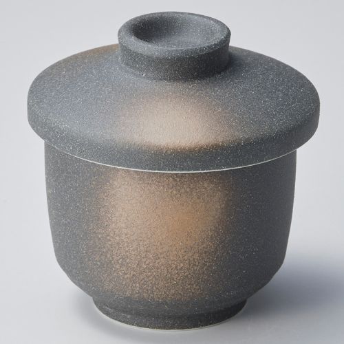 黒伊賀むし碗 φ8.2×9.5cm 113-308 (10個入) 115-119/業務用/新品/小物送料対象商品