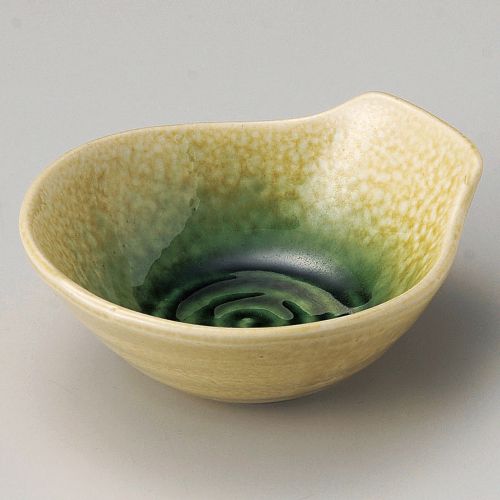 黄瀬戸織部とんすい 12.9×11.4×4.8cm 122-368 (10個入) 122-209/業務用/新品/小物送料対象商品