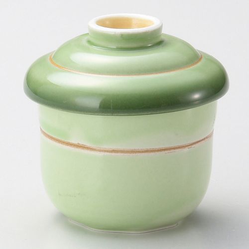 緑彩金筋むし碗 φ7.2×8.5cm(160cc) 115-138 (5個入) 114-109/業務用/新品/小物送料対象商品