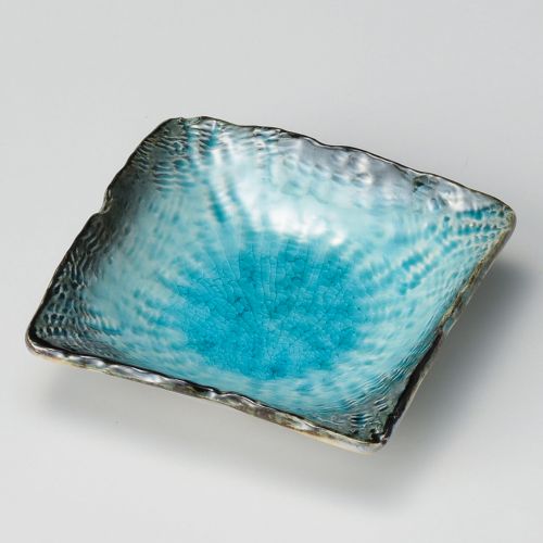 スカイ縄目正角皿(小) 11×11×3cm 101-248 (10個入) 100-259/業務用/新品/小物送料対象商品