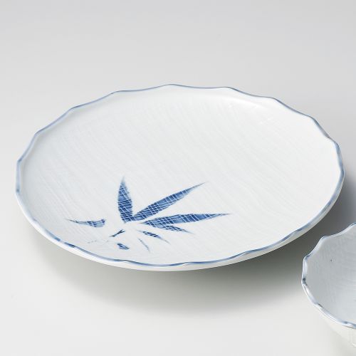 古染布目笹7.0皿 φ22.5cm 120-288 (5個入) 121-059/業務用/新品/小物送料対象商品