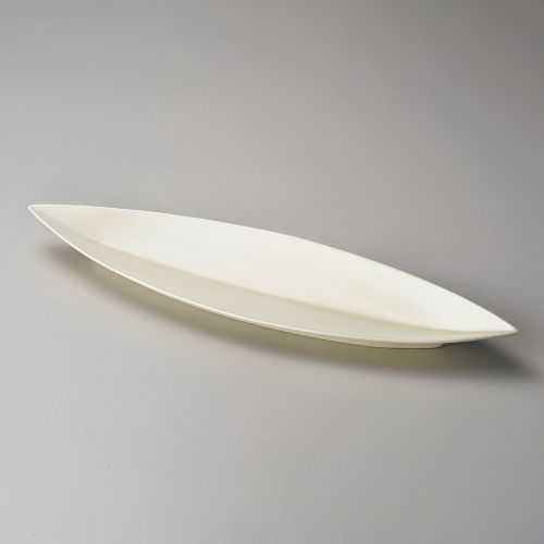 笹型小皿白 30.3×7.5×2.7cm 156-178 (5個入) 154-129/業務用/新品/小物送料対象商品