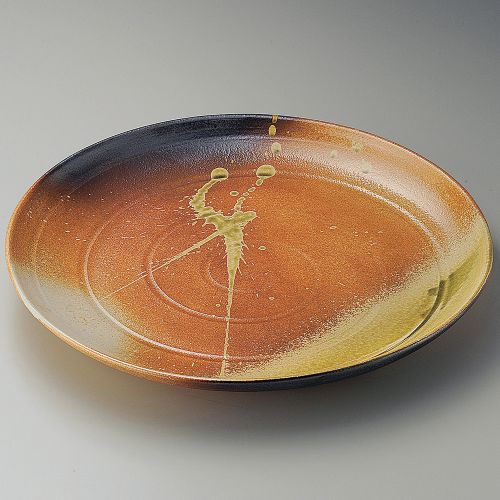 古信楽14.0丸皿 φ42×4.5cm 169-159/業務用/新品/小物送料対象商品
