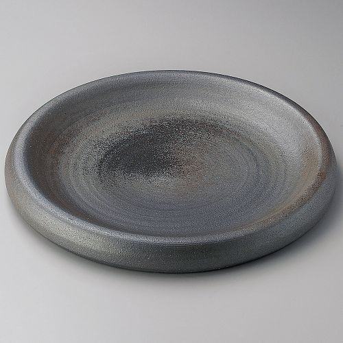黒窯変12.3台皿 φ37&times;4.6cm 168-129/業務用/新品/小物送料対象商品｜業務用厨房のテンポス