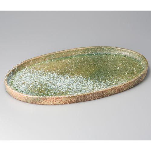ビードロ15.0小判皿 49×28×3cm 164-039/業務用/新品/小物送料対象商品