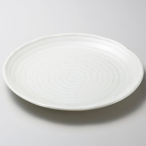 粉引釉8.0皿 φ24×3cm 177-128 (10個入) 177-109/業務用/新品/小物送料対象商品
