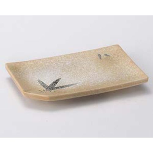 石焼織部笹長角8.0焼物皿 21.3×14.6cm 151-068 (5個入) 149-099/業務用/新品/小物送料対象商品 4,752円