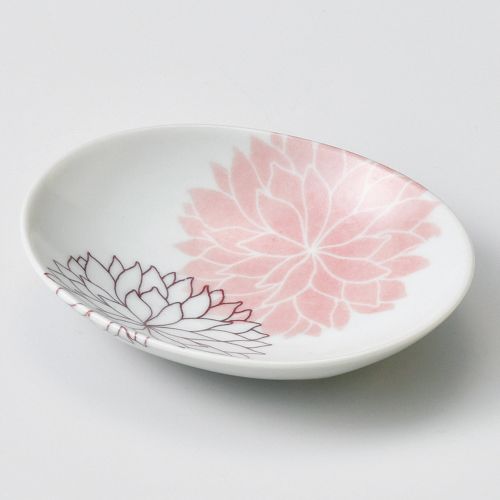 夢想花楕円小皿 10.5×8.5×2.2cm 232-258 (10個入) 228-229/業務用/新品/小物送料対象商品