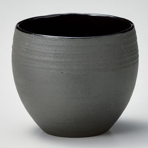 炭化土丸カップ黒 φ9.5×8cm(340cc) 281-128 (5個入) 271-169/業務用/新品/小物送料対象商品