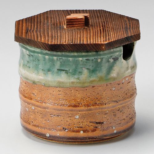 口切漬物カメ荒土織部流し 9×7.5cm 299-248 (5個入) 288-019/業務用/新品/小物送料対象商品 4,488円