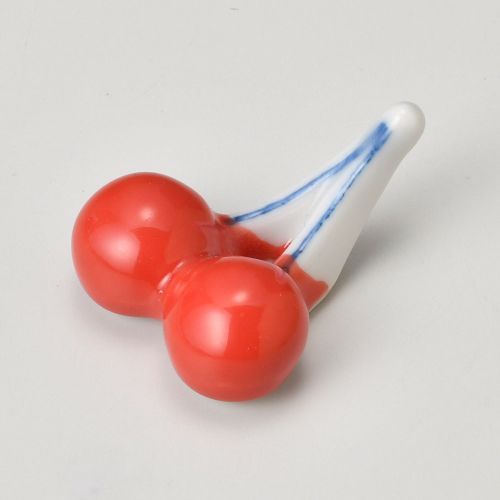 さくらんぼ赤箸置 4.5×3.5×2.3cm 290-608 (20個入) 280-169/業務用/新品/小物送料対象商品