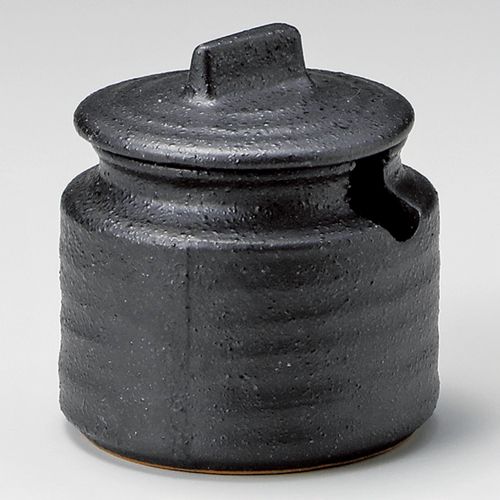 黒伊賀切込み蓋物 φ8.3×9cm(200cc) 299-338 (5個入) 288-269/業務用/新品/小物送料対象商品