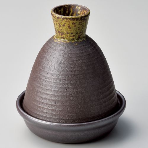 焼締タジン鍋(中)20cm φ20.5×24cm(700cc)(身5.4cm) 388-149/業務用/新品/小物送料対象商品