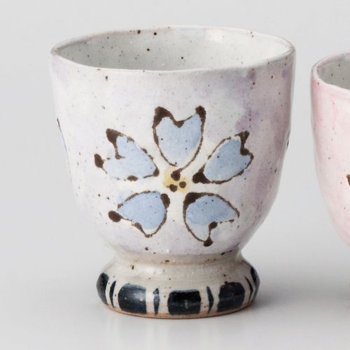 一珍花湯呑(青)大 φ7.8×8.2cm(160cc) 385-198 (5個入) 366-059/業務用/新品/小物送料対象商品