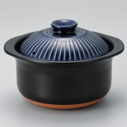 銀峯菊花ルリご飯鍋3合炊(中蓋付) 24.7×φ22.5×16cm(身10.5cm) 384-069/業務用/新品/小物送料対象商品 7,273円