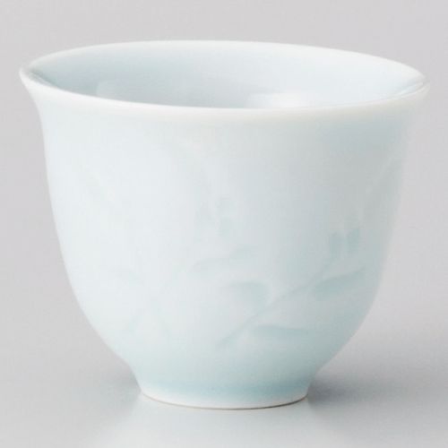 青磁つゆ草反煎茶 φ7.5×6cm(130cc) 391-108 (10個入) 370-339/業務用/新品/小物送料対象商品