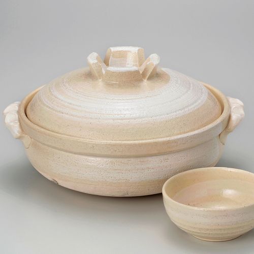 白刷毛目9号深鍋 33×φ28×16.5cm(3000cc)(身10.5cm) 382-219/業務用/新品/小物送料対象商品