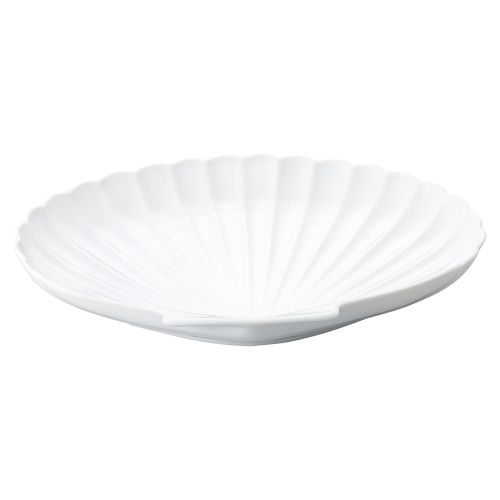 白磁シェル白9吋プラター 23×18cm 515-268 (5個入) 475-239/業務用/新品/小物送料対象商品