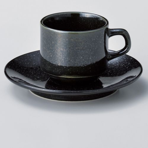 黒御影スタックコーヒー兼用受皿 15×2cm 613-328 (20個入) 545-389/業務用/新品/小物送料対象商品
