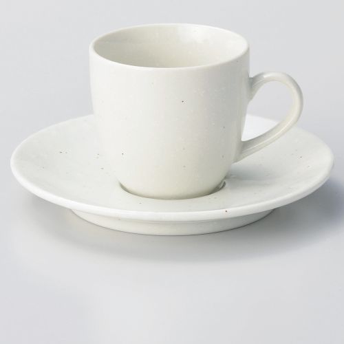 白粉引(黒斑点)コーヒー兼用受皿 15×2cm 613-348 (20個入) 545-329/業務用/新品/小物送料対象商品