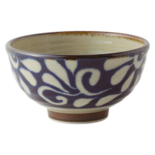 026-0144B 琉球ヌキ唐草 六兵衛5.5高ハマ丼 φ17×9.1(cm)/10入り/業務用/新品/小物送料対象商品