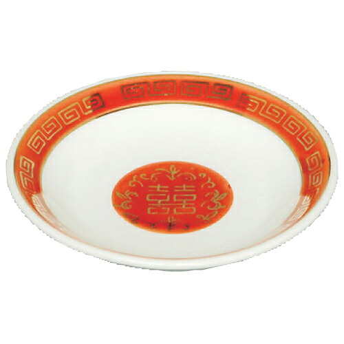ラーメン丼 赤金 4寸皿 10枚入 /業務用/新品/小物送料対象商品