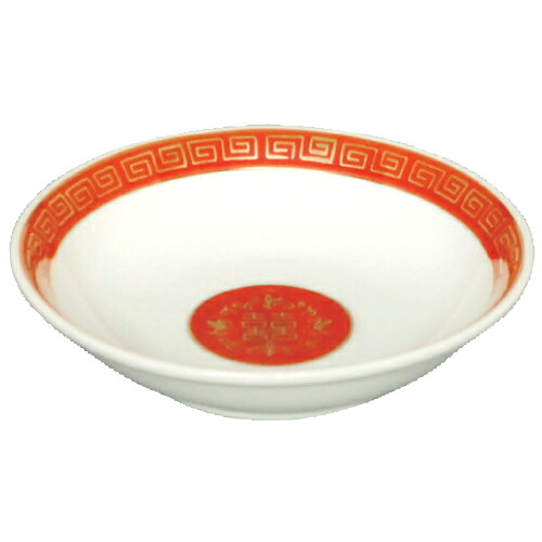 ラーメン丼 赤金 5吋半フルーツ皿 10枚入 /業務用/新品/小物送料対象商品