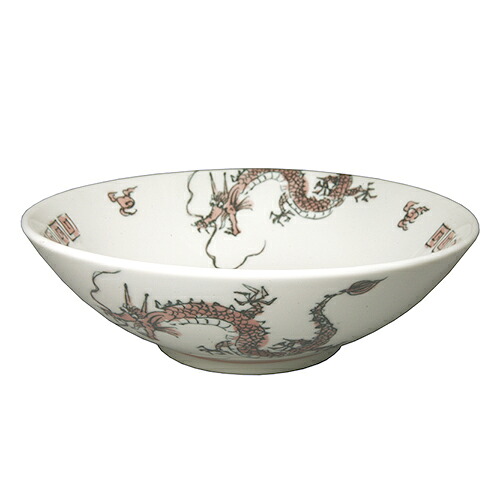 ラーメン丼 踊り竜赤 丸6･8丼 10個入/業務用/新品/小物送料対象商品｜業務用厨房のテンポス