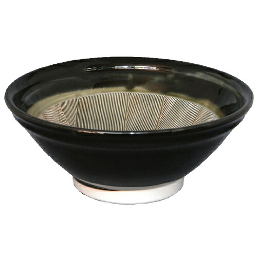 【ラーメン丼 黒中織部 7寸スリ鉢 10個入 】/業務用/新品/小物送料対象商品｜業務用厨房のテンポス