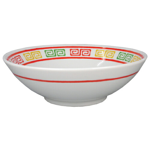 【ラーメン丼 三色雷門ライン入 丸6.3寸丼 10個入 】業務用/新品/送料無料|業務用厨房のテンポス