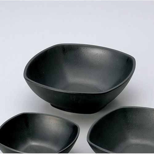 角深皿(大)黒(メラミン) (5個入) /業務用/新品/小物送料対象商品