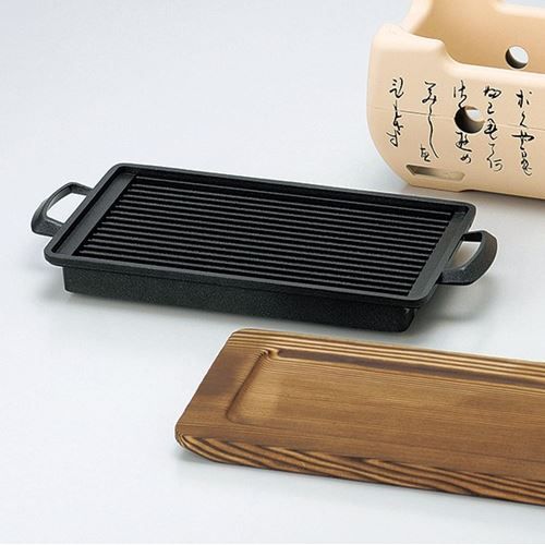 焼物プレート さざ波(角)大/業務用/新品/小物送料対象商品