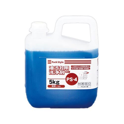 設備・機械用洗剤 PS-4 油汚れ用洗浄剤 5kg パックスタイル(3個入)/業務用/新品/小物送料対象商品｜業務用厨房のテンポス