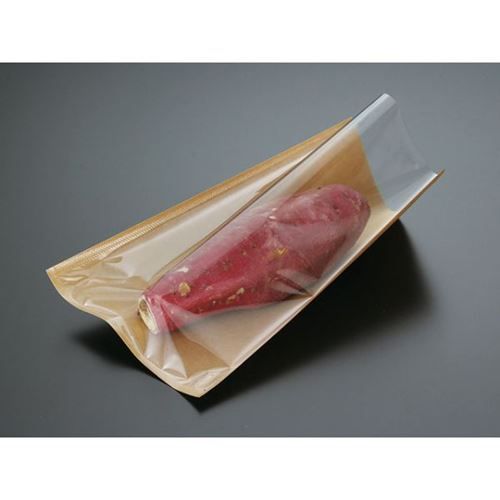 惣菜袋 パックスタイル 焼き芋平袋 片面クリア【weeco】(3000個入)/業務用/新品/送料無料