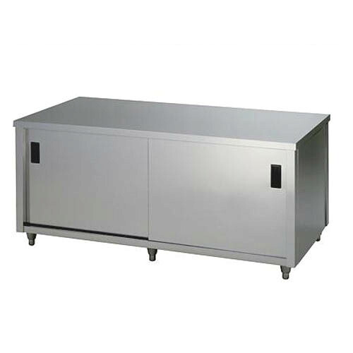 ACW-1500L【東製作所】調理台 両面引違戸 幅1500×奥行900×高さ800mm【業務用/新品/送料別】|業務用厨房のテンポス