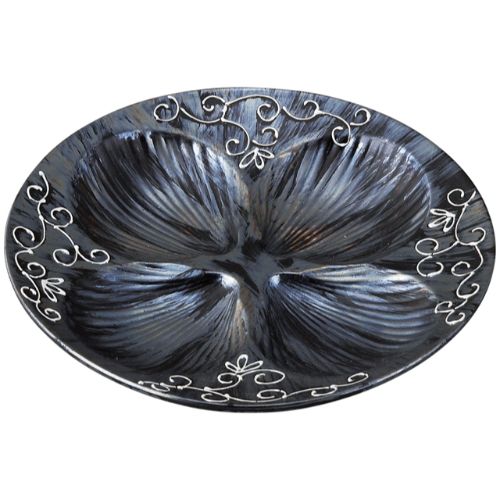 黒巻唐草ラスター四方貝/業務用/新品/小物送料対象商品