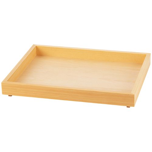木製トレー1/2(浅)白木/業務用/新品/小物送料対象商品
