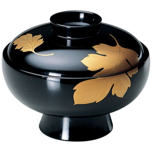 利久椀 黒二枚菊/お役目用/新品/貨物輸送無料